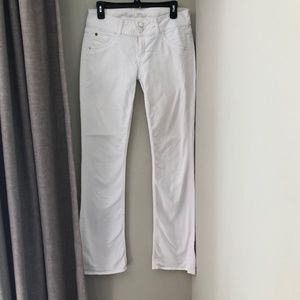 Hudson white flared jeans  size 28